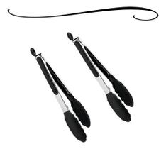 2X Kit 2 Pegadores Inox Uny Gift Para Churrasqueira 2X Kit 2 Pegadores Inox Uny Gift Para Churrasqueira