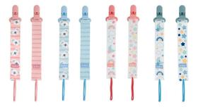 2X Kit 2 Prendedores De Chupeta Clipe Com Trava Bico Bebê Bu