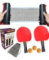2X Kit 2 Raquete Tenis De Mesa Ping Pong Profissional Lisa R