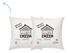 2X Kit 2 Refil Enchimento Almofada 50X50 M Macia Fibra Silic 2X Kit 2 Refil Enchimento Almofada 50X50 M Macia Fibra Silic