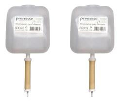 2X Kit 2 Reservatório 800Ml Saboneteira Dispenser Velox Invo 2X Kit 2 Reservatório 800Ml Saboneteira Dispenser Velox Invo