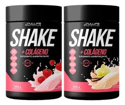 2X Kit 2 Shake Substituto De Refeição Zero Açúcar Com Coláge