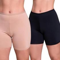 2X Kit 2 Short Anagua Segunda Pele Para Usar Vestidos 3 Core 2X Kit 2 Short Anagua Segunda Pele Para Usar Vestidos 3 Core