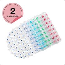 2X Kit 2 Tapetes Antiderrapante Para Box Banheiro Pvc 34X64C 2X Kit 2 Tapetes Antiderrapante Para Box Banheiro Pvc 34X64C