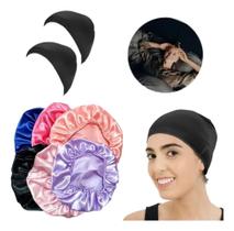 2X Kit 2 Touca De Nero + 1 Touca De Cetim Antifrizz Day Afte