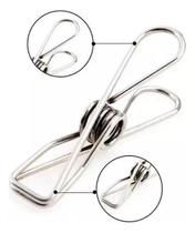 2X Kit 20 Prendedor Pregador Aço Inox De Roupas E Embalagens