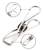 2X Kit 20 Prendedor Pregador Aço Inox De Roupas E Embalagens