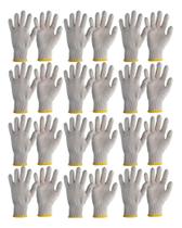 2X Kit 24 Prs Luva Tricotada Algodão Malha Pano Sem Pigmento 2X Kit 24 Prs Luva Tricotada Algodão Malha Pano Sem Pigmento