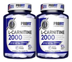 2X Kit 2X L-Carnitina 2000Mg - Pote 60 Cápsulas (120C) - Pro