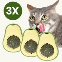 2X Kit 3 Abacate Brinquedo Para Gato Com Bola Catnip Removív 2X Kit 3 Abacate Brinquedo Para Gato Com Bola Catnip Removív