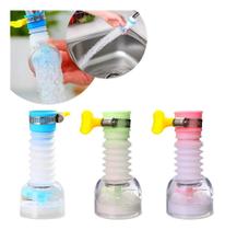 2X Kit 3 Chuveirinho Arejador De Torneira 360º Pia Cozinha