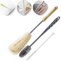 2X Kit 3 Escovas Multiuso Louça Garrafa Copo Mamadeira Canud 2X Kit 3 Escovas Multiuso Louça Garrafa Copo Mamadeira Canud