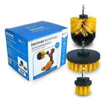 2X Kit 3 Escovas Rotativas De Limpeza Para Parafusadeira Fur 2X Kit 3 Escovas Rotativas De Limpeza Para Parafusadeira Fur