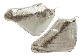 2X Kit 3 Pares Bota Metalizada Com Isolmanta Spa Dos Pés Ntf