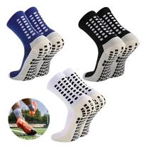 2X Kit 3 Pares Meia Antiderrapante Futebol Pro Soccer Esport