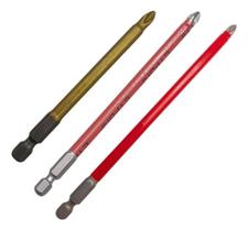 2X Kit 3 Ponta Bits Ph2 90 127 150Mm Phillips Parafusadeira 2X Kit 3 Ponta Bits Ph2 90 127 150Mm Phillips Parafusadeira