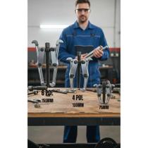 2x Kit 3 Sacas Rolamento/Polia 75-100-150mm Aço Resistente