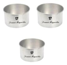 2X Kit 3 (Tres) Assadeira Forma Bolo Redonda Alta 17 X 10 G9