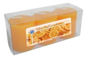 2X Kit 3 Velas Perfumadas De 1 Dia - Aroma Laranja