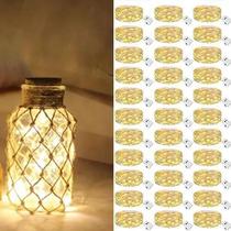 2X Kit 30 Fio Fada Cordão String Light 2M 20 Leds Branco Que 2X Kit 30 Fio Fada Cordão String Light 2M 20 Leds Branco Que