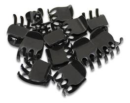 2X Kit 36 Piranha Prendedor De Cabelo Pequeno Preta Presil