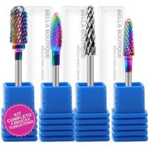 2X Kit 4 Brocas Tungstênio Para Acabamento E Manutenção