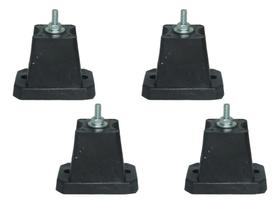 2X Kit 4 Calços Borracha Condensadora Ar Condicionado Split