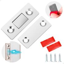 2X Kit 4 Fecho Magnético Armário Porta De Correr Imã Neodími