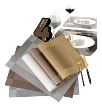 2X Kit 4 Peças Jogo Americano De Mesa Jantar Sala Restaurant