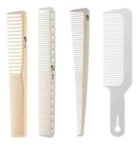 2X Kit 4 Pentes Cliper Comb Carbono Barbeiro Profissional - 2X Kit 4 Pentes Cliper Comb Carbono Barbeiro Profissional -