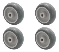 2X Kit 4 Rodas 3 Polegadas Bp 60Kg Schioppa Rodinhas Borrach 2X Kit 4 Rodas 3 Polegadas Bp 60Kg Schioppa Rodinhas Borrach