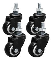 2X Kit 4 Rodinhas Para Moveis Rodízio Roda 400Kg Giratória E