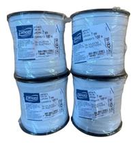 2X Kit 4 Rolos De 100 Metros - Elástico Zanotti Cru/Branco 7