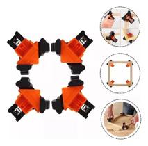 2X Kit 4 Sargentos Cantoneira Angular 90º Graus Móveis Madei