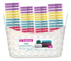 2X Kit 48 Pregadores De Roupa Varal + 1 Cesto Porta Prendedo 2X Kit 48 Pregadores De Roupa Varal + 1 Cesto Porta Prendedo