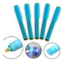 2X Kit 5 Caneta Nota Falsa ador Dinheiro Luz Ultraviolet