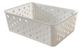 2X Kit 5 Cestos Organizador Multiuso Empilhável Gaveta 19X14