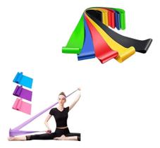 2X Kit 5 Elástico Treino Mini Banda + Faixa Thera Band Exerc 2X Kit 5 Elástico Treino Mini Banda + Faixa Thera Band Exerc