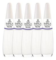 2X Kit 5 Esmaltes Impala Top Pop Branquinho Transparente 2X Kit 5 Esmaltes Impala Top Pop Branquinho Transparente
