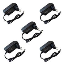 2X Kit 5 Fonte 2A 12V Alimentação Estabiliza Câmeras Fitas