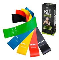 2X Kit 5 Mini Bands Funcional Faixa Elástica Thera Band Mbfi