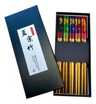 2X Kit 5 Pares Hashi Gato Da Sorte Palitinho Reutilizável Ja