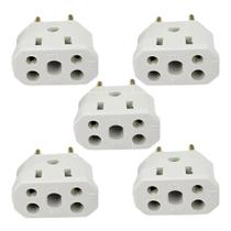 2X Kit 5 Plugs Adaptador De Tomada Bob Esponja 10A/20A 3/2