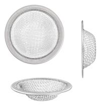 2X Kit 5 Ralo Inox Pia Cozinha Peneira Protetor Aço Utilimix