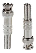 2X Kit 50 Conector Bnc Mola Com Parafuso Plug Cftv Linha Pri 2X Kit 50 Conector Bnc Mola Com Parafuso Plug Cftv Linha Pri