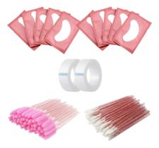 2X Kit 50 Protetor Pad Ped Gel 50 Aplicador 50 Escovinha 2 F