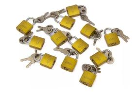 2X Kit 6 Cadeado Pequeno 20Mm Para Armários Mala Janela Prem 2X Kit 6 Cadeado Pequeno 20Mm Para Armários Mala Janela Prem