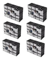 2X Kit 6 Organizador De Parafuso Brocas Ferramentas 96 Gavet