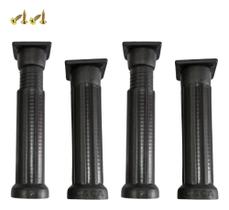 2X Kit 6 Pé De Cozinha Armário Pia Móveis Plástico 14 Até 17 2X Kit 6 Pé De Cozinha Armário Pia Móveis Plástico 14 Até 17