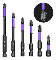 2X Kit 6 Pontas Bits Super Magnética Ponteira Ph2 Parafusade